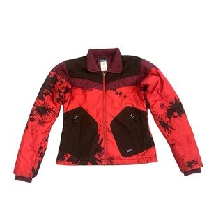 Patagonia W's Free Box Jacket 20360 Floral Poppy Black Red Women’s Small